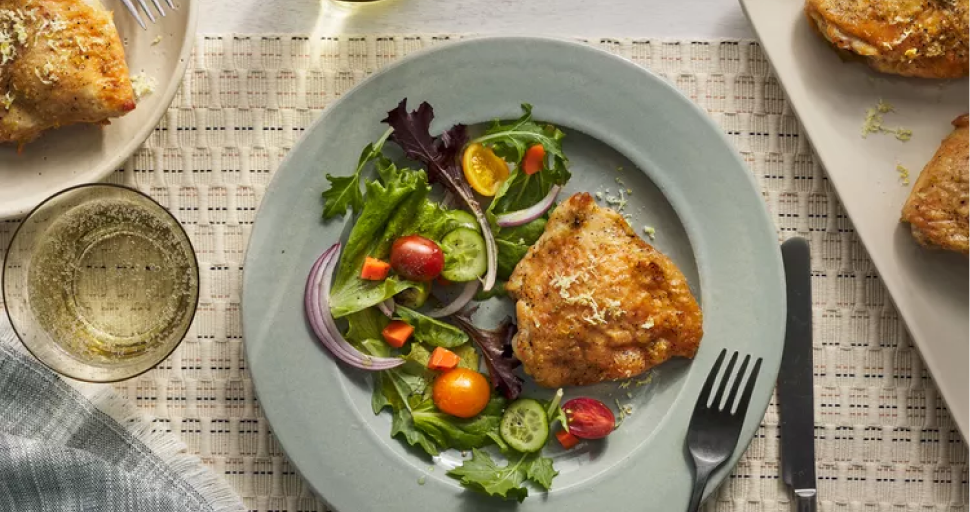 Pan Fried Chicken Thighs Recipe Image